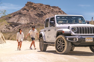 Private shuttle transport van for adventure tours in Cabo